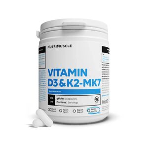 Vitamines D3 + K2-MK7 - 30 gélules - Nutrimuscle -
