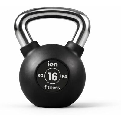 Kettlebell revêtement Caoutchouc ION fitness - 16kg - Publicité Kettlebell revêtement Caoutchouc ION fitness - 16kg - Publicité