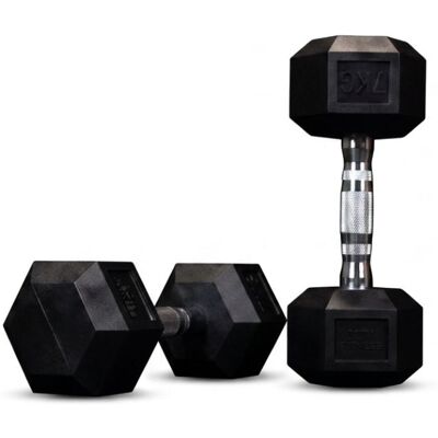 Haltères hexagonaux ION fitness (paire) - 7kg - Publicité Haltères hexagonaux ION fitness (paire) - 7kg - Publicité