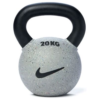 Kettlebell Nike Strength Revêtue de Caoutchouc (Gris Loup) - 16kg - Publicité Kettlebell Nike Strength Revêtue de Caoutchouc (Gris Loup) - 16kg - Publicité