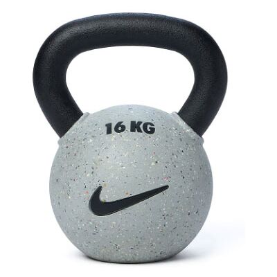 Kettlebell Nike Strength Revêtue de Caoutchouc (Gris Loup) - 20kg - Publicité Kettlebell Nike Strength Revêtue de Caoutchouc (Gris Loup) - 20kg - Publicité