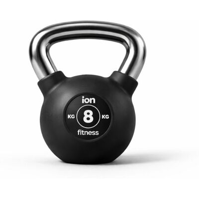 Kettlebell revêtement Caoutchouc ION fitness - 8kg - Publicité Kettlebell revêtement Caoutchouc ION fitness - 8kg - Publicité