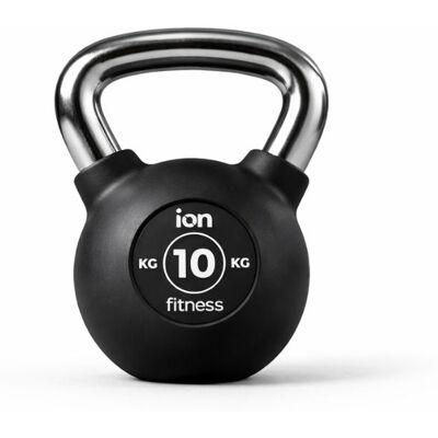 Kettlebell revêtement Caoutchouc ION fitness - 10kg - Publicité Kettlebell revêtement Caoutchouc ION fitness - 10kg - Publicité