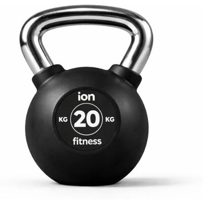 Kettlebell revêtement Caoutchouc ION fitness - 20kg - Publicité Kettlebell revêtement Caoutchouc ION fitness - 20kg - Publicité