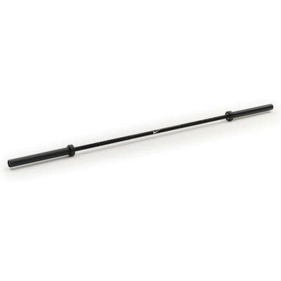 Barre de musculation Nike 20 kg - Chrome noir - Barbell - Publicité Barre de musculation Nike 20 kg - Chrome noir - Barbell - Publicité