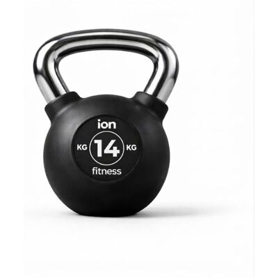 Kettlebell revêtement Caoutchouc ION fitness - 14kg - Publicité Kettlebell revêtement Caoutchouc ION fitness - 14kg - Publicité