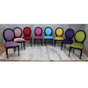 CHAISES MEDAILLON MULTICOULEUR DE 199 A 279a¬ - Bois de hetre