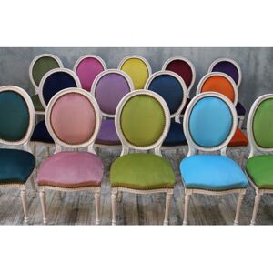 CHAISES MEDAILLON MULTICOULEUR DE 199 A 279€ - Bois de hetre