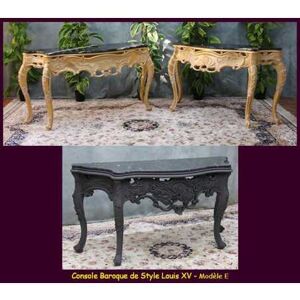 FABRICATION CONSOLE BAROQUE DE STYLE LOUIS XV SUR MESURE - 100 À 140CM - 30 COULEURS - DE 899€ A 1499€ - Bois de hetre