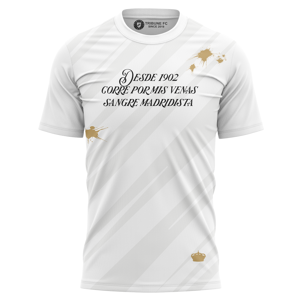 Tribune FC T-shirt Desde 1902 corre por mis venas sangre madridista - Supporters Madrid - Publicité