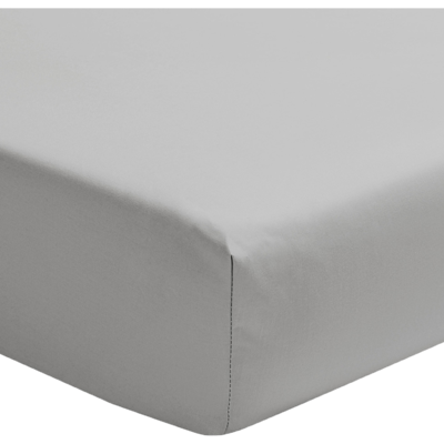 Essix Drap housse en percale de coton Première Galet 160x220 cm - Bonnet de 40 cm - Publicité Essix Drap housse en percale de coton Première Galet 160x220 cm - Bonnet de 40 cm - Publicité