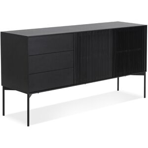 ALTEREGO Meuble de rangement design 'CONVIV' en bois noir