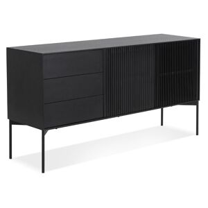 ALTEREGO Meuble de rangement design 'CONVIV' en bois noir