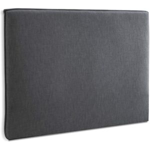 ALTEREGO Tete de lit 'TIESTO' 160 avec revetement en tissu gris anthracite