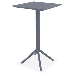 ALTEREGO Table haute pliable 'FOLY BAR' gris foncé pour intérieur et extérieur