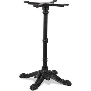 ALTEREGO Pied de table style rustique 'CABARET' 75 en metal noir