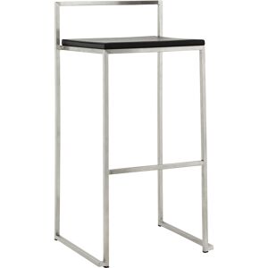 ALTEREGO Tabouret de bar design 'DISKO' noir empilable style industriel