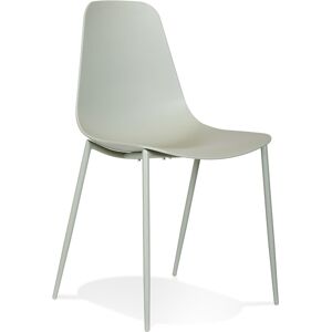 ALTEREGO Chaise interieur / exterieur 'FELIZ' verte en matiere plastique et metal