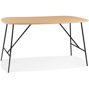 ALTEREGO Petite table/bureau 'FIONA' en bois finition Chene naturel