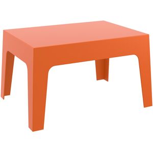 ALTEREGO Table basse 'MARTO' orange en matiere plastique