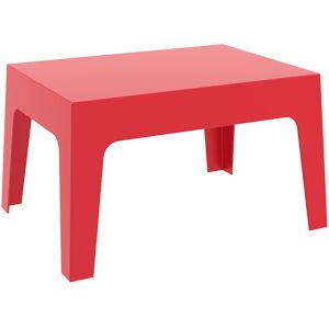 ALTEREGO Table basse 'MARTO' rouge en matiere plastique