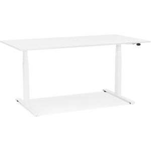 ALTEREGO Bureau assis debout electrique 'TRONIK' blanc - 140x70 cm