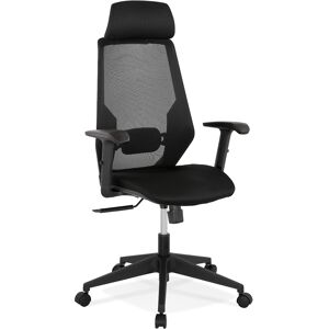 ALTEREGO Fauteuil de bureau ergonomique 'VEKTOR' noir design