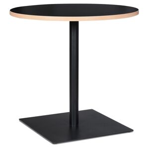 ALTEREGO Table ronde 'FUSION ROUND' noire - Ø 80 cm