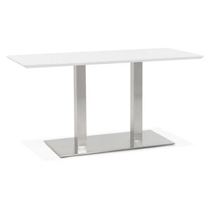 ALTEREGO Table / bureau design 'MAMBO' blanc - 150x70 cm