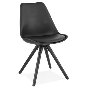 ALTEREGO Chaise design 'PIPA' noire