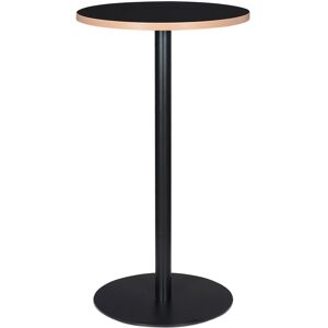 ALTEREGO Mange-debout rond 'POLLUX ROUND' noir - Ø 60 cm