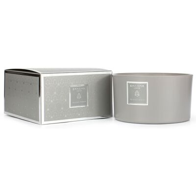 Bahoma - Bougie parfumée Ash Citron sicilien - 3 mèches 40h OS - Publicité Bahoma - Bougie parfumée Ash Citron sicilien - 3 mèches 40h OS - Publicité