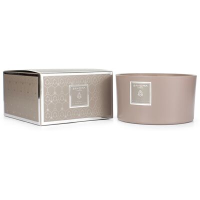 Bahoma - Bougie parfumée Sand Violette & Cerisier - 3 mèches 40h OS - Publicité Bahoma - Bougie parfumée Sand Violette & Cerisier - 3 mèches 40h OS - Publicité