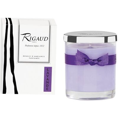 Rigaud - Bougie parfumée petit modèle Lavande Moderne - 1 mèche 28h OS - Publicité Rigaud - Bougie parfumée petit modèle Lavande Moderne - 1 mèche 28h OS - Publicité