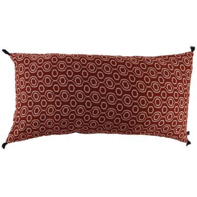 Harmony - Housse de coussin en Lin & Coton Ubud cinnebar - 55x110 cm 55x110 cm - Publicité Harmony - Housse de coussin en Lin & Coton Ubud cinnebar - 55x110 cm 55x110 cm - Publicité