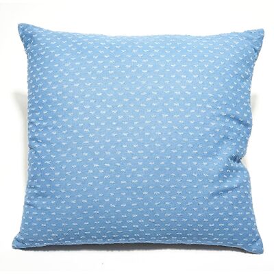 Pomax - Coussin Denis bleu - 60x60 cm 60x60 cm - Publicité Pomax - Coussin Denis bleu - 60x60 cm 60x60 cm - Publicité