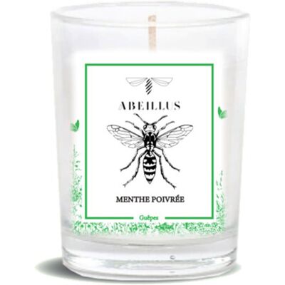 Abeillus - Bougie parfumée Jardin d'été Menthe poivrée ivoire - 45h OS - Publicité Abeillus - Bougie parfumée Jardin d'été Menthe poivrée ivoire - 45h OS - Publicité