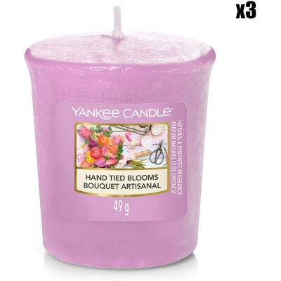 Yankee Candle - 3 Bougies parfumée votive Original Bouquet Artisanale - 15h OS - Publicité Yankee Candle - 3 Bougies parfumée votive Original Bouquet Artisanale - 15h OS - Publicité