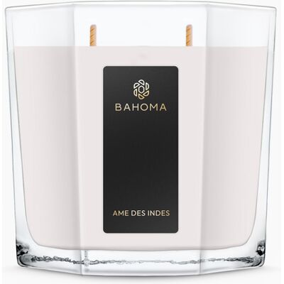 Bahoma - Bougie Octagonal XL Ame des Indes - 2 mèches 80h OS - Publicité Bahoma - Bougie Octagonal XL Ame des Indes - 2 mèches 80h OS - Publicité