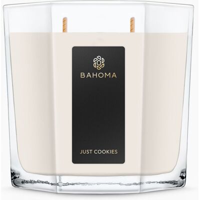 Bahoma - Bougie Octagonal XL Just Cookies - 2 mèches 80h OS - Publicité Bahoma - Bougie Octagonal XL Just Cookies - 2 mèches 80h OS - Publicité