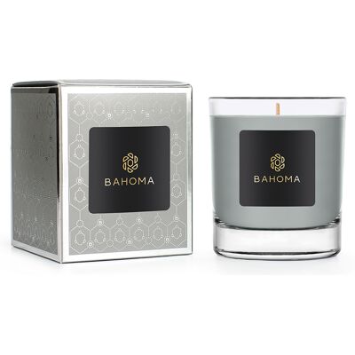 Bahoma - Bougie parfumée Ash Eucalyptus & Cassis - 75h OS - Publicité Bahoma - Bougie parfumée Ash Eucalyptus & Cassis - 75h OS - Publicité