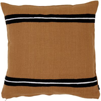 Haomy - Housse de coussin 100% Lin Skagen tabac - 45x45 cm 45x45 cm - Publicité Haomy - Housse de coussin 100% Lin Skagen tabac - 45x45 cm 45x45 cm - Publicité