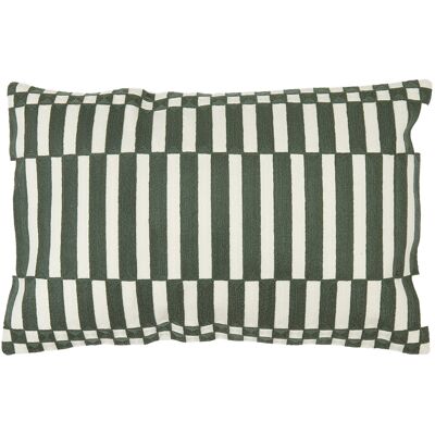Haomy - Housse de coussin brodé Cancun céladon - 40x60 cm 40x60 cm - Publicité Haomy - Housse de coussin brodé Cancun céladon - 40x60 cm 40x60 cm - Publicité