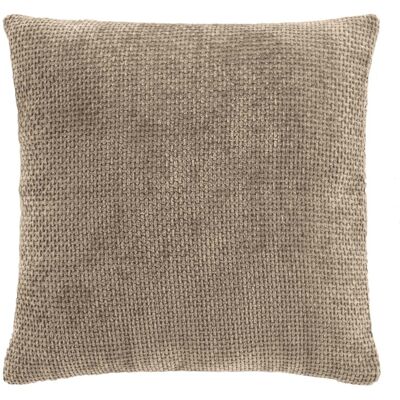 Douceur d'intérieur - Coussin déhoussable en velours chenille Leo sable - 45x45 cm 45x45 cm - Publicité Douceur d'intérieur - Coussin déhoussable en velours chenille Leo sable - 45x45 cm 45x45 cm - Publicité