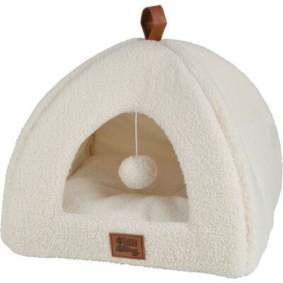 Love Stories - Tente laine bouclee polyester 38*38*h30cm wooly ecru OS - Publicité Love Stories - Tente laine bouclee polyester 38*38*h30cm wooly ecru OS - Publicité