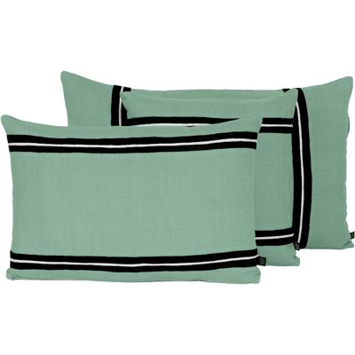 Haomy - Housse de coussin 100% Lin Skagen Céladon 50x80 cm - Publicité Haomy - Housse de coussin 100% Lin Skagen Céladon 50x80 cm - Publicité