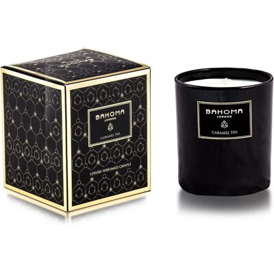 Bahoma - Grande bougie Obsidian Thé au caramel - 220 gr OS - Publicité Bahoma - Grande bougie Obsidian Thé au caramel - 220 gr OS - Publicité