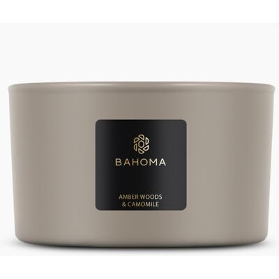 Bahoma - Bougie Sand Bois d'ambre et camomille - 400 gr OS - Publicité Bahoma - Bougie Sand Bois d'ambre et camomille - 400 gr OS - Publicité