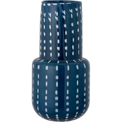 Bloomingville - Vase Mayim bleue - D.17 x H.35 cm OS - Publicité Bloomingville - Vase Mayim bleue - D.17 x H.35 cm OS - Publicité
