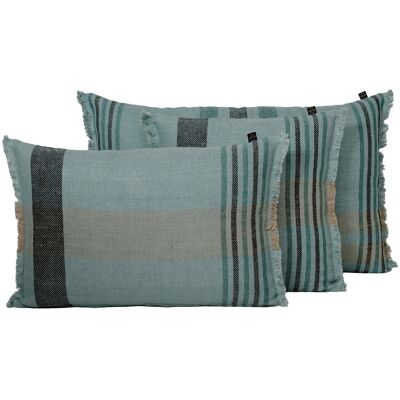 Haomy - Housse de coussin en lin Aalborg céladon 50x80 cm - Publicité Haomy - Housse de coussin en lin Aalborg céladon 50x80 cm - Publicité